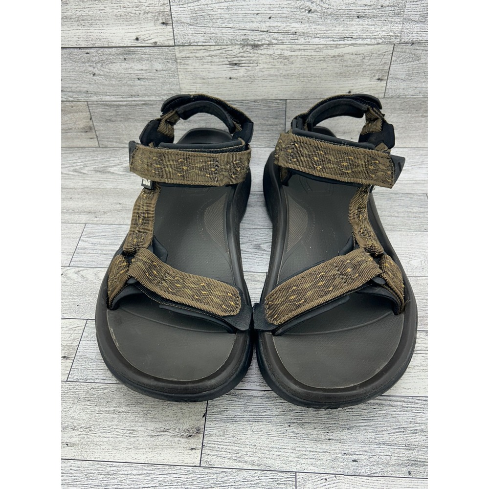 Teva Terra Fi 4 Men Sz 10 Dark Olive Brown Sport Hiking Sandals 1004485 ShocPad